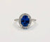 Bague Bague or blanc tanzanite et diamants 58 Facettes