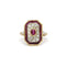 Bague 50 Bague Art Déco Or, Diamants, Rubis 58 Facettes 240394R
