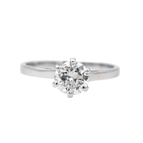 Bague 54 Bague  Solitaire Or blanc Diamant 58 Facettes 4045632CN