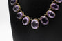 Collier Collier rivière ancien avec améthystes ovales facettées en argent doré 58 Facettes 11718