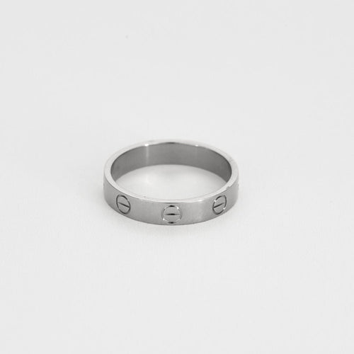 Bague 52 CARTIER - Love - Bague en or gris . Petit Modèle. 58 Facettes 58FC4-2