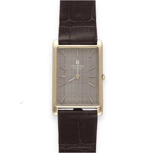 Montre Montre Universal Geneve Rectangulaire pour Homme - Or jaune 18k - Vers 1975 - Calibre 1/42 - Ref. 142200 58 Facettes FB09455