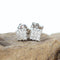 Boucles d'oreilles Boucles d'oreilles en or blanc serties de diamants taille brillant 58 Facettes J020000142