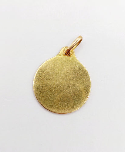 Pendentif Augis - Pendentif médaille d'amour en or 18k, diamant et rubis 58 Facettes A06444