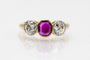 Bague 53 Bague en or jaune et platine ornée d'un rubis et de diamants taille brillant ancien (1,80 ct). 58 Facettes 11210