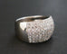 Bague 54 Bague Pavage Diamants, Or Blanc 58 Facettes