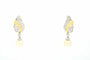 Boucles d'oreilles Boucles d'oreilles en or jaune et blanc avec perles 58 Facettes 10693
