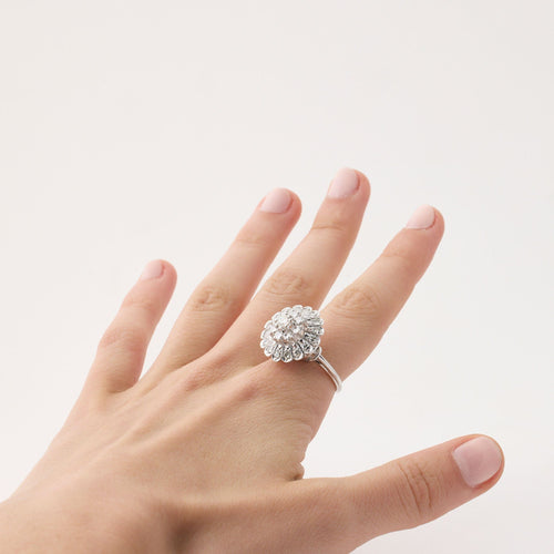 Bague 58 Bague diamants vintage 58 Facettes