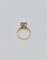 Bague 50 Bague en or avec topaze bleu clair 58 Facettes