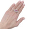Bague 58 Bague or blanc, rubis et diamants. 58 Facettes 35218