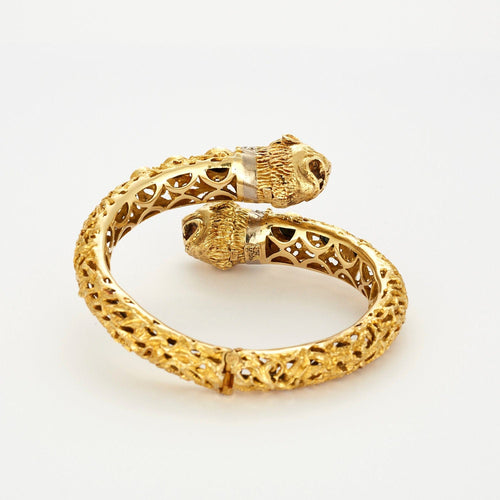 Bracelet ZOLOTAS - Bracelet Ciselé or jaune saphir 58 Facettes LP678/9