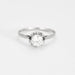 Bague 56 Solitaire or blanc et diamant 58 Facettes GU101