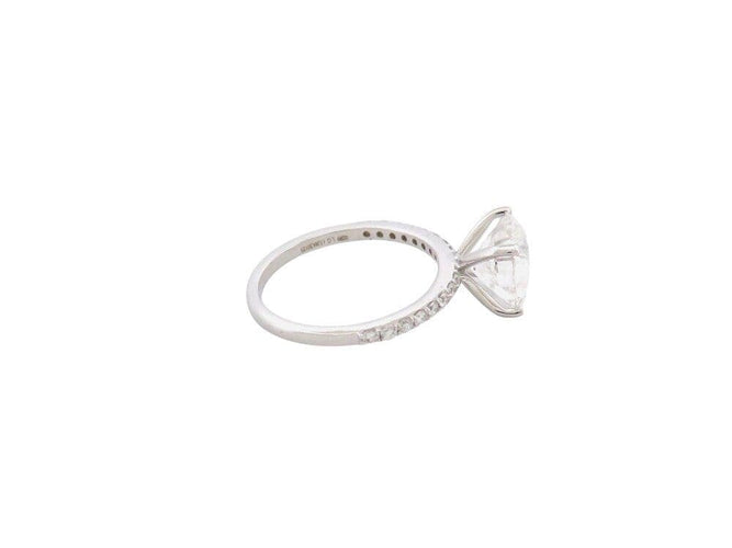 Bague 52 bague diamant solitaire 3.25 ct 52 en or blanc 18k certificat 58 Facettes 266703