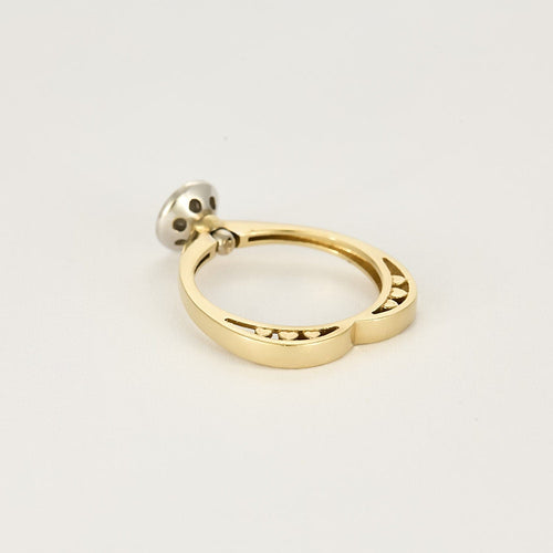 Bague 54 Bague en or jaune, or blanc et diamant 58 Facettes BEA3552