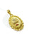 Pendentif Augis - Médaille d'Amour en or jaune et rubis 58 Facettes