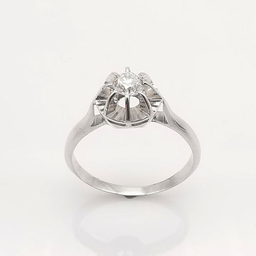 Bague 52 bague solitaire or et diamant 58 Facettes