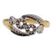 Bague 51 Bague antique or jaune diamant taille roses et monture à enroulement (circa 1900) 58 Facettes A04904