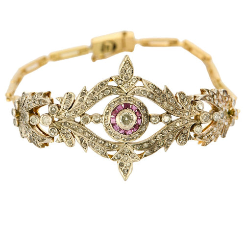 Bracelet Bracelet Style Néoclassique et Romantique diamants rubis 58 Facettes LP1321/9