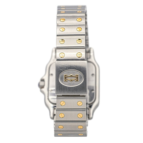 Montre Cartier Montre Santos Acier, Or jaune Spinelle 58 Facettes 3941445RV