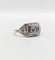 Bague 52 Bague tank art deco Platine diamant 0,25 carats entouré de diamants ronds (circa 1920) 58 Facettes A05355