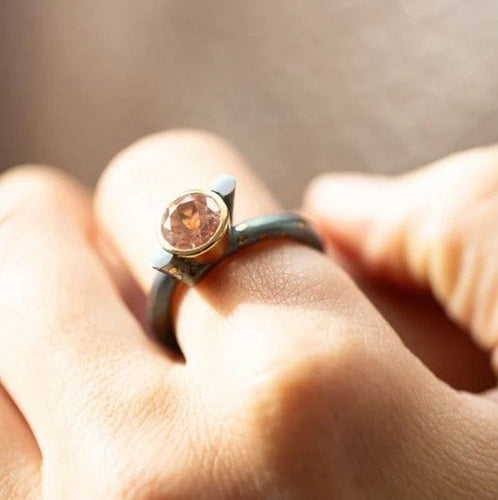 Bague Martin Spreng bague titane et tourmaline 58 Facettes 237977