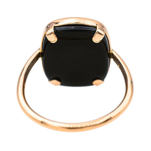 Bague 54 Ginette NY Bague Antique Ring Or rose Onyx 58 Facettes 4098656RV