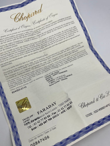 Bague 53 Bague Chopard Happy Diamonds or jaune et diamants 0,17 ct 58 Facettes 00069101