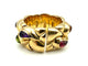 Bague 55 CHOPARD. Collection "Casmir", bague or et pierres de couleur 58 Facettes