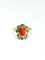 Bague 58 Bague en or diamants et corail rouge 58 Facettes