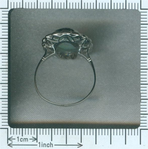 Bague 60 Élégance classique : l'attrait intemporel d'une bague opale vintage des années 1950 58 Facettes 17226-0017