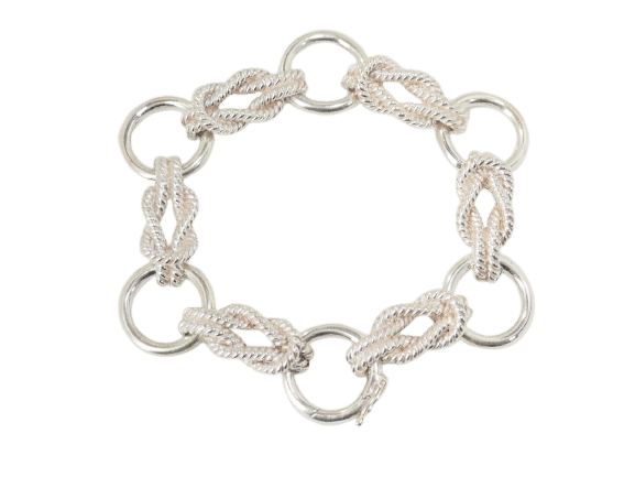 Bracelet Bracelet Hermès "Audierne" en argent 58 Facettes 33488