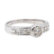 Bague 57 Bague Solitaire Or blanc Diamant 58 Facettes 3505424CN