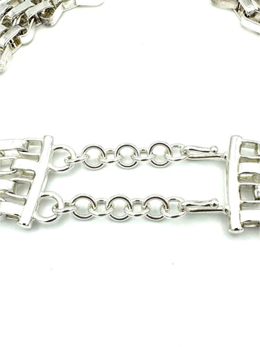 Collier HERMES. Collection « Darius », collier en argent 925/00 58 Facettes