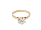 Bague 54 Bague solitaire en or jaune et diamant 1.59ct 58 Facettes 32058