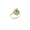 Bague Bague vintage or Jaune - Emeraude et diamants 58 Facettes 1.0002290/8