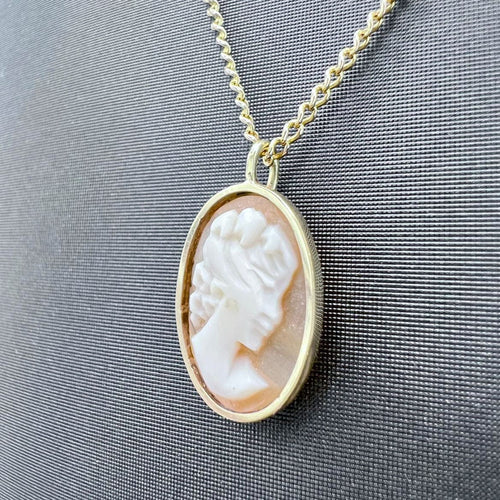 Colier Colier Camaieu din agat și aur galben 58 Facettes UKA000076GM