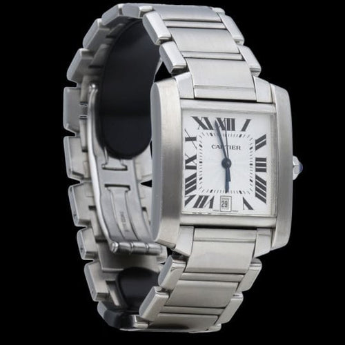 Montre Cartier Montre Tank Francaise Gm Automatique 58 Facettes MT43972