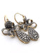 Boucles d'oreilles Boucles d'oreilles or jaune et argent avec diamants 58 Facettes