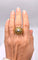 Bague 57 Importante bague dôme vintage or et diamants 58 Facettes