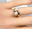 Bague 51 Bague en or jaune perles et rubis 58 Facettes AB648