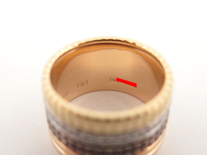 Bague 51 bague BOUCHERON quatre classique large jrg00623 t51 or 18k diamants 0.5ct 58 Facettes 272013