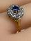 Bague Bague marguerite en or blanc en saphir et diamants 58 Facettes AB476