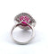 Bague 52 Bague en or blanc avec rubis et diamants 58 Facettes