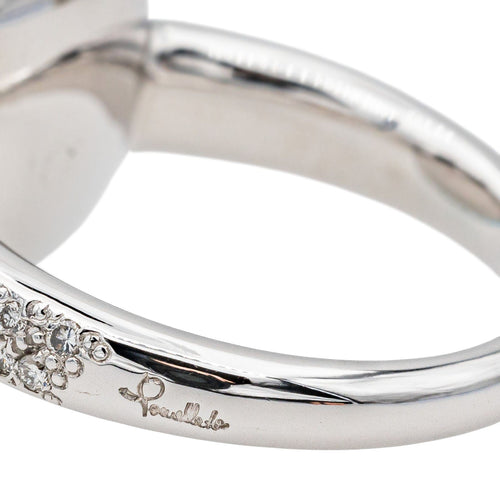 Bague 54 Pomellato Bague Capri Or blanc Turquoise, Diamant 58 Facettes 3726310CN