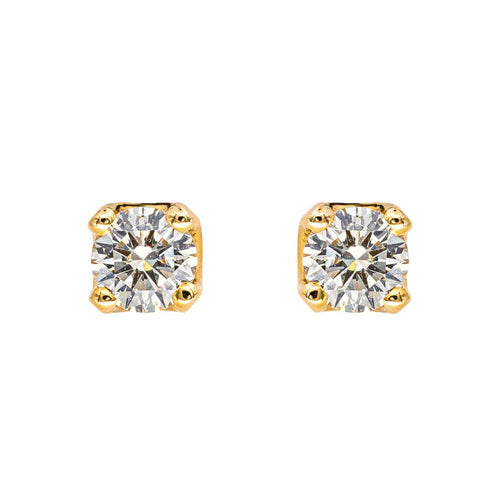 Boucles d'oreilles Boucles d'oreilles Puces Or jaune Diamant 58 Facettes 4416097RV