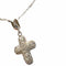 Collier TOUS - Pendentif croix avec diamants et chaîne 58 Facettes Q358B(114)