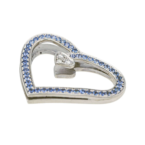 Pendentif Van der Bauwede Pendentif  Argent Diamant, Saphir 58 Facettes 577673GD