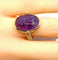 Bague 50 Bague en or jaune 18 carats, scarabée en améthyste mobile 58 Facettes AB447