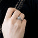 Bague 53 Bague or blanc et diamants 58 Facettes RL22