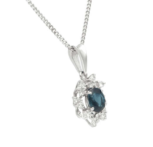 Collier Collier diamants & saphirs 58 Facettes 4046